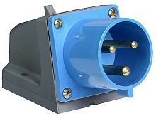 Вилка кабельная накладная IEK КНР ССИ-523 32А 2P+PE 230В IР44 синий картинка 